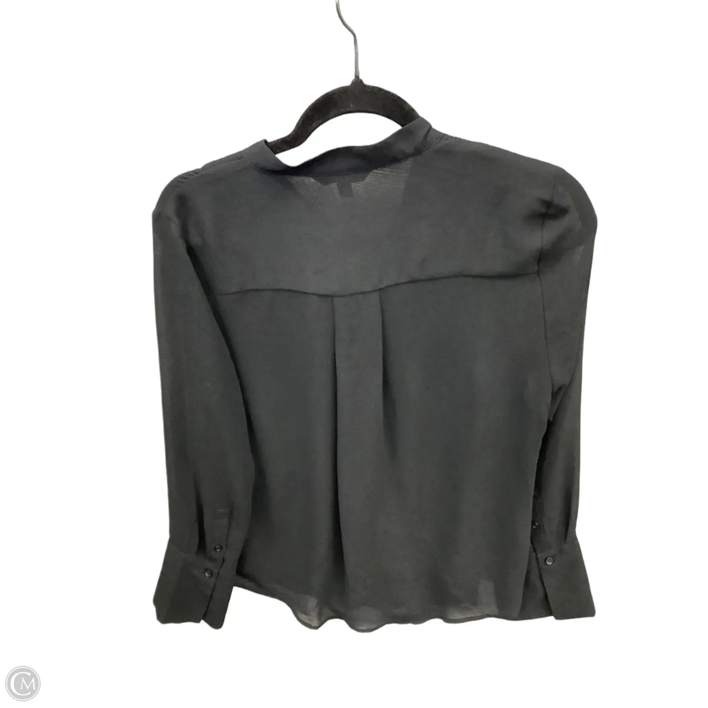 Top Long Sleeve By Banana Republic In Black, Size: M