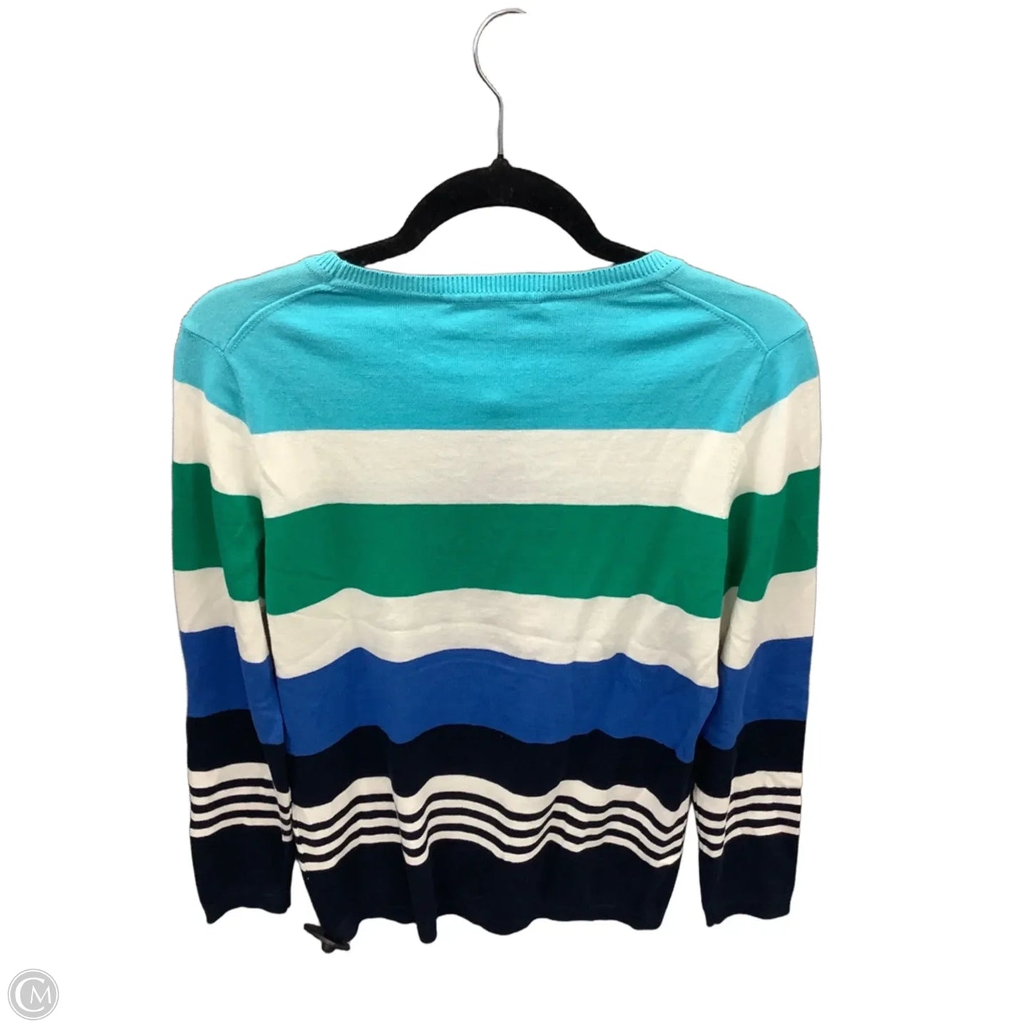 Top Long Sleeve By Tommy Hilfiger In Striped Pattern, Size: M