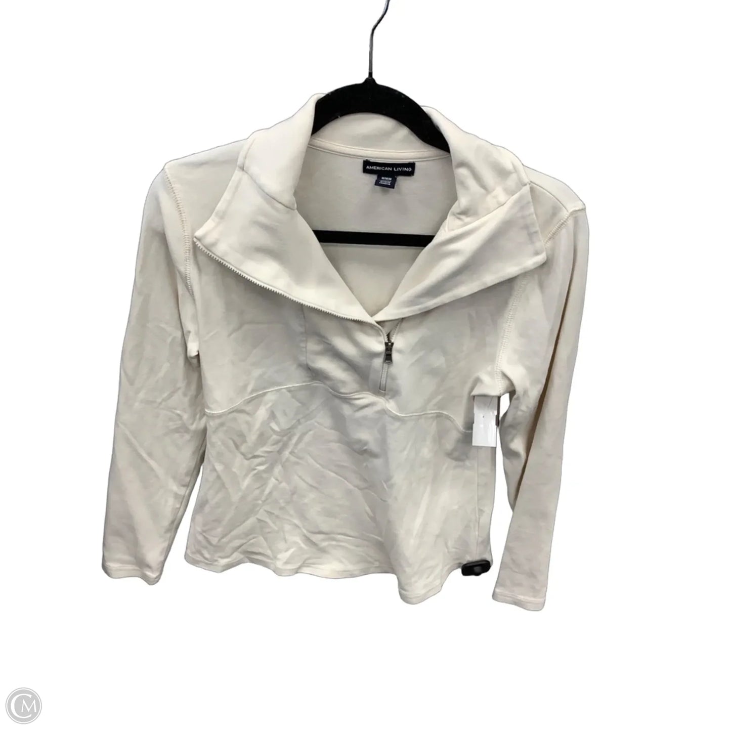 Top Long Sleeve By American Living In Cream, Size: M