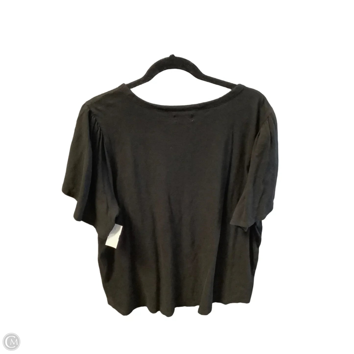 Top Short Sleeve By Maurices In Black, Size: 2x