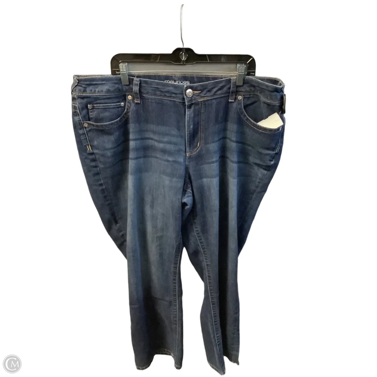 Jeans Straight By Maurices In Blue Denim, Size: 20