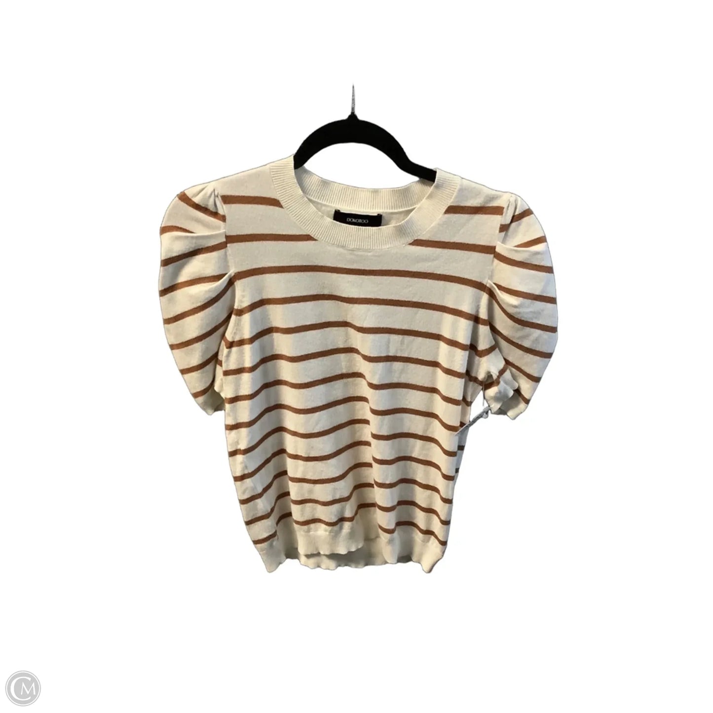 Top Short Sleeve By Dokotoo In Striped Pattern, Size: M
