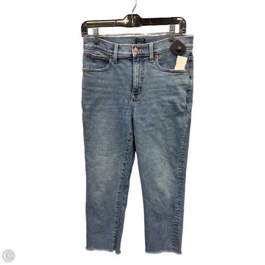 Jeans Straight By J. Crew In Blue Denim, Size: 6