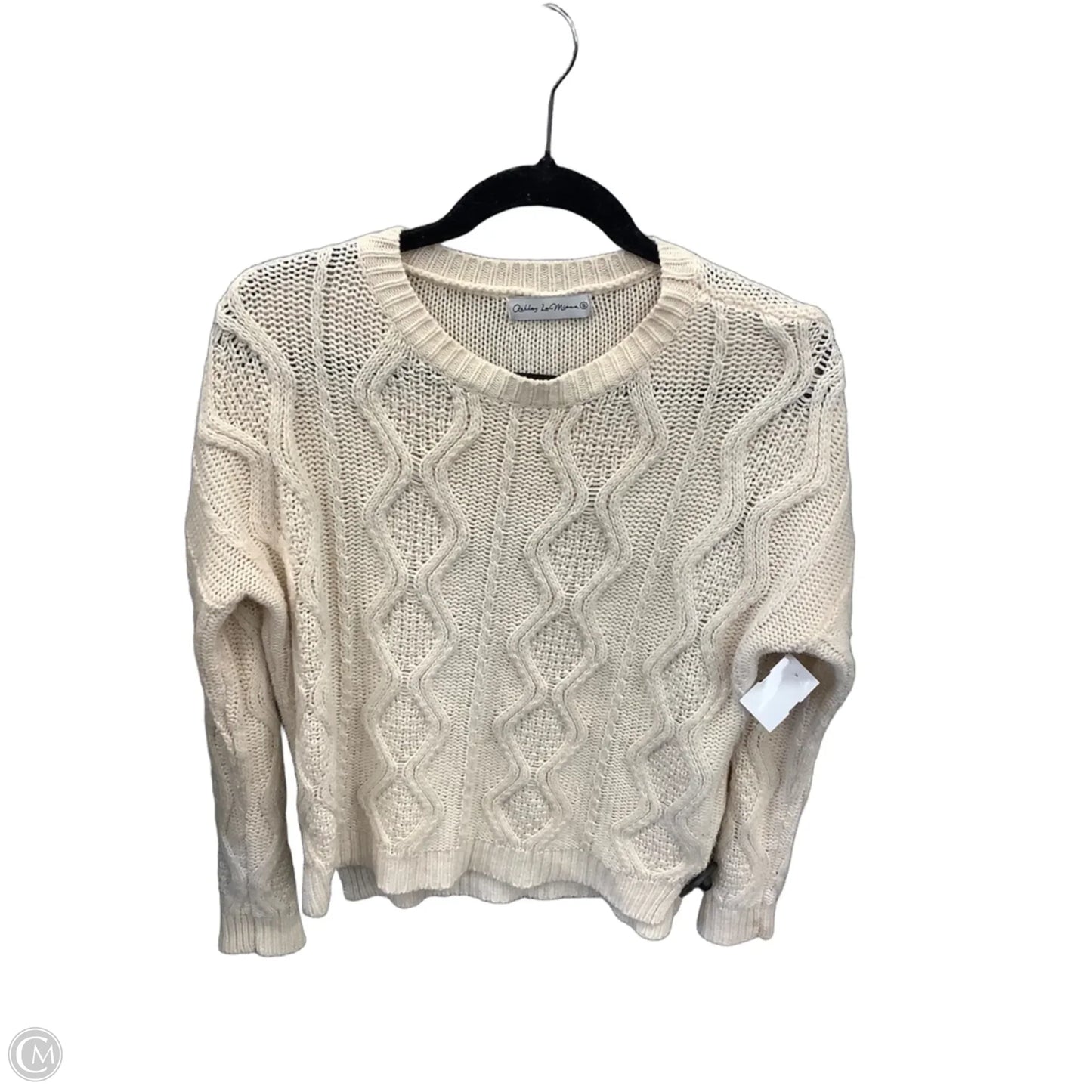 Sweater By Clothes Mentor In Cream, Size: S