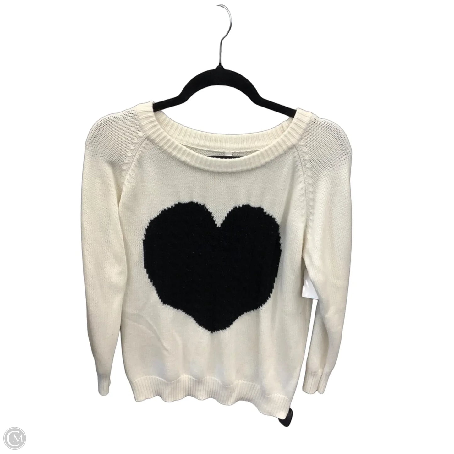 Sweater By Clothes Mentor In Cream, Size: L