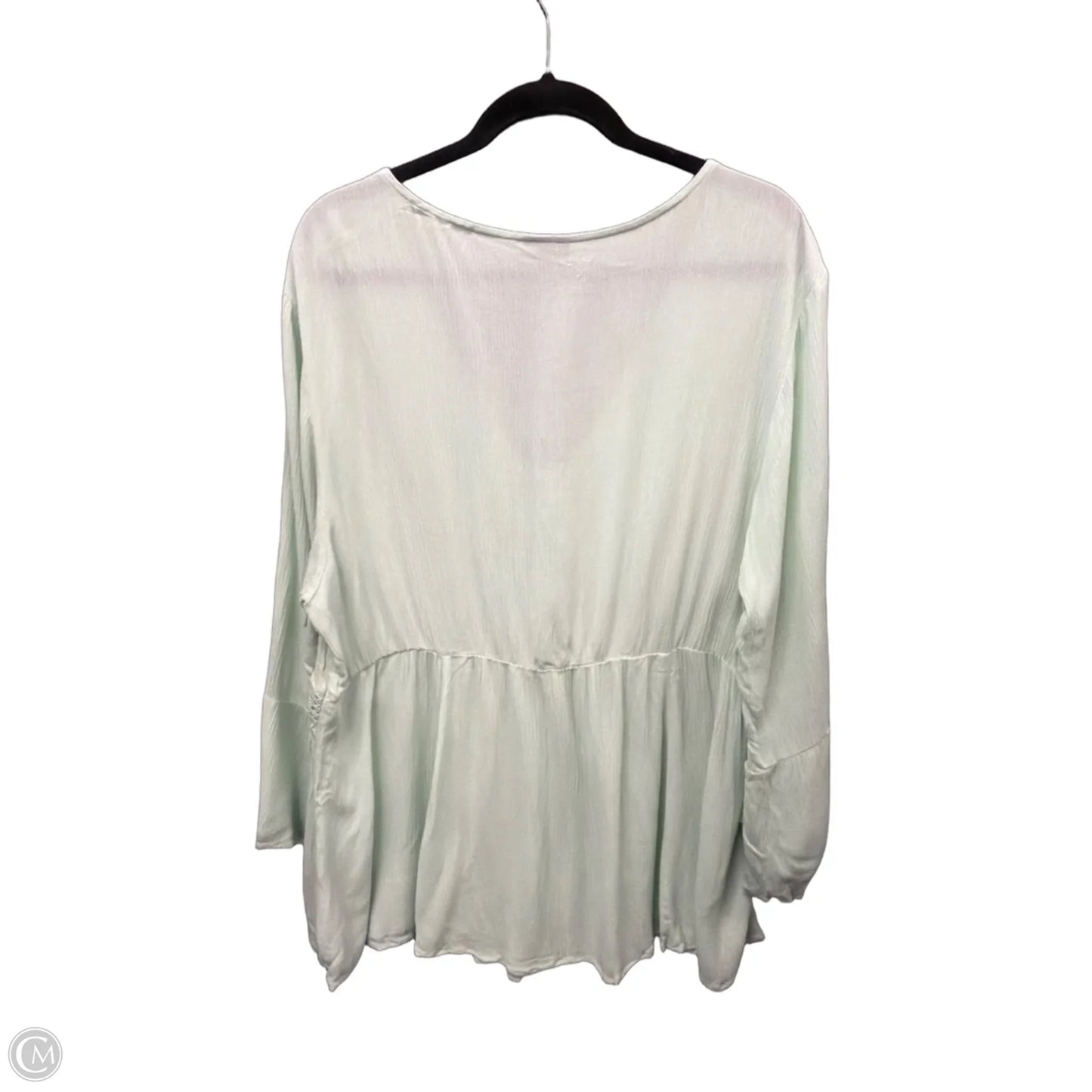 Top Long Sleeve By Torrid In Green, Size: 2x