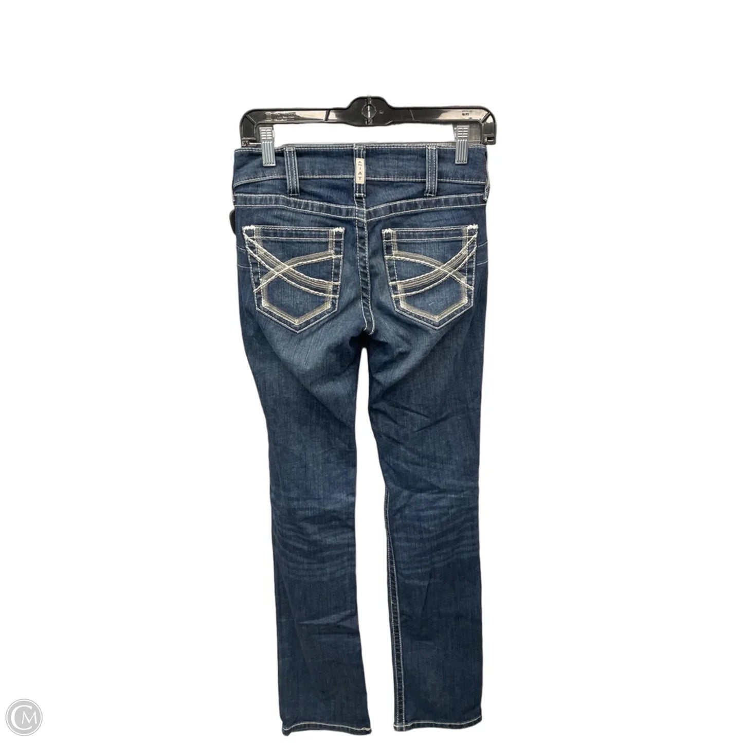 Jeans Straight By Ariat In Blue Denim, Size: 2
