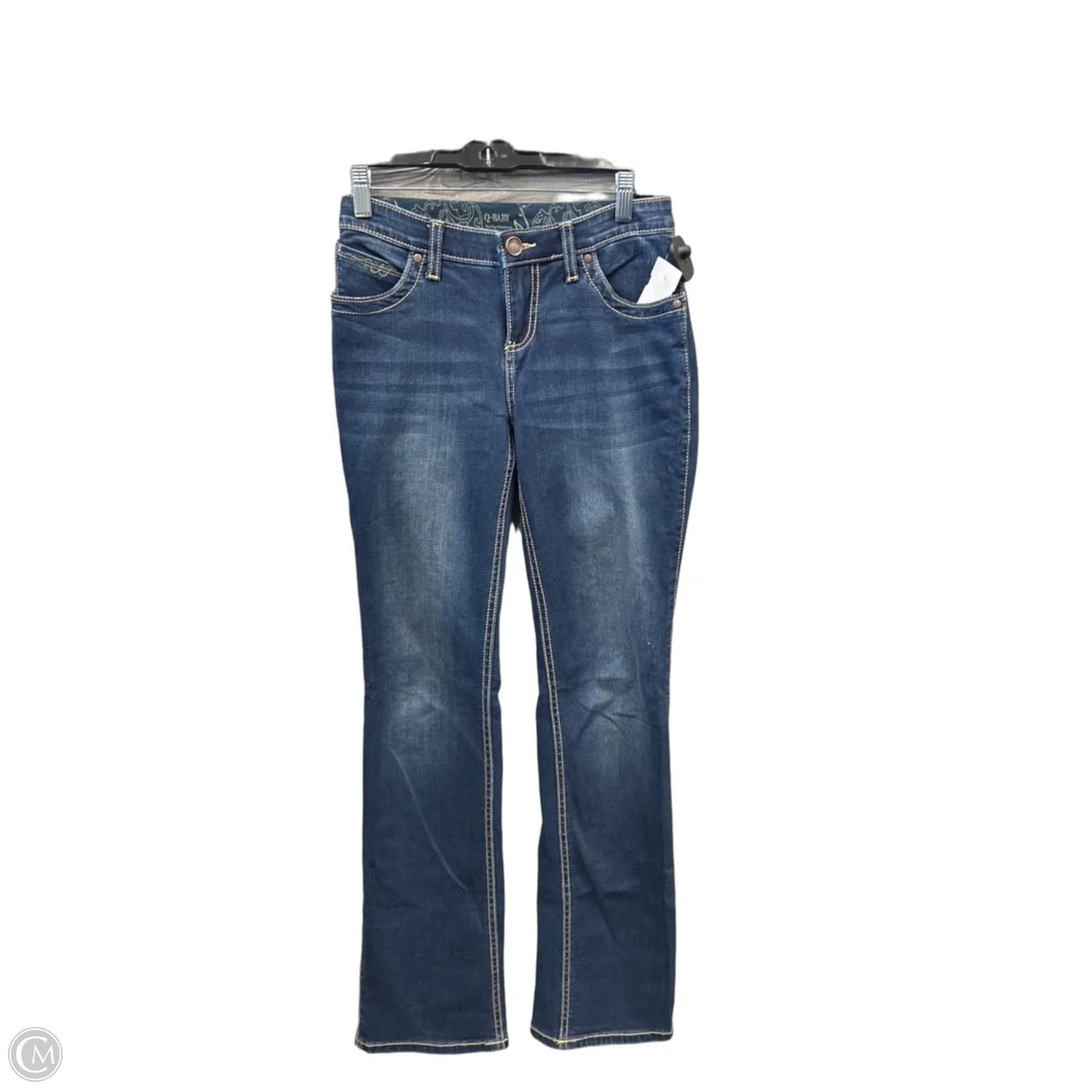 Jeans Straight By Wrangler In Blue Denim, Size: 2
