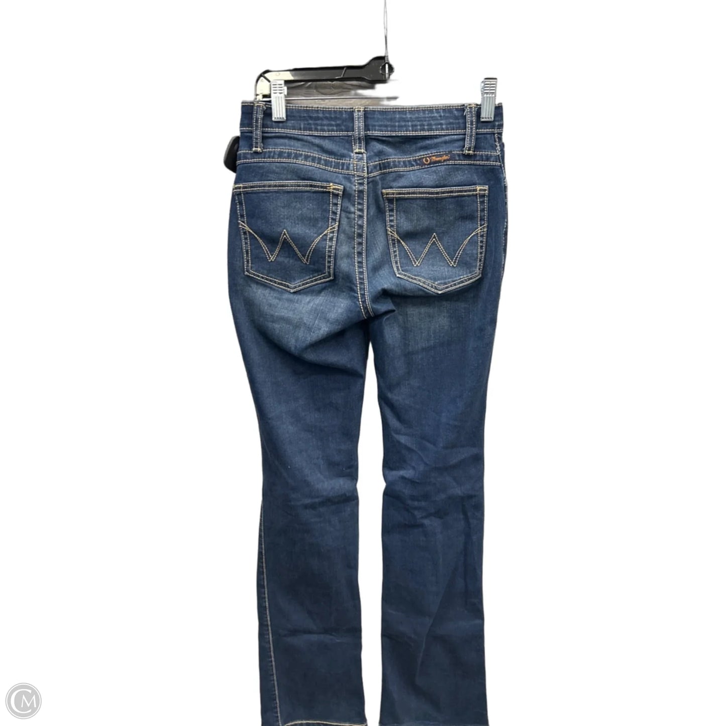 Jeans Straight By Wrangler In Blue Denim, Size: 2