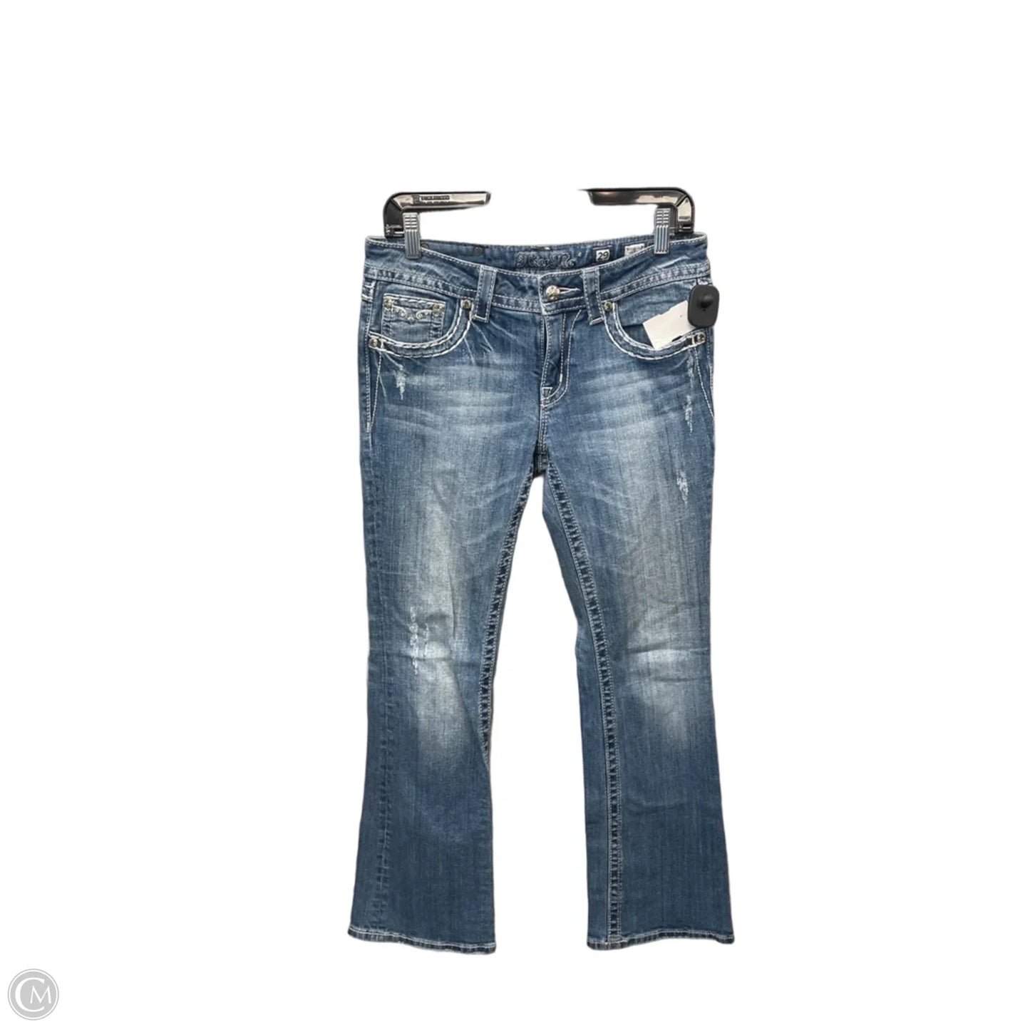 Jeans Boot Cut By Miss Me In Blue Denim, Size: 8