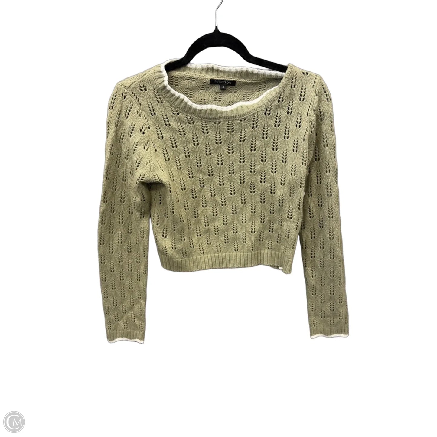 Top Long Sleeve By Papermoon In Green, Size: S