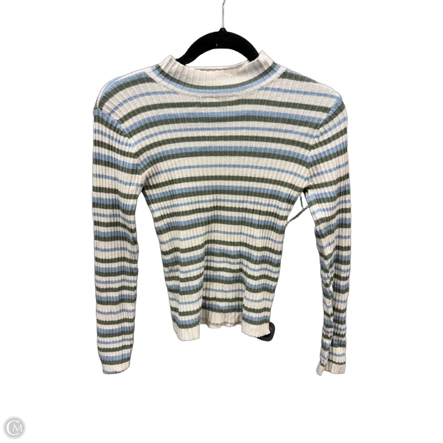 Top Long Sleeve By Clothes Mentor In Striped Pattern, Size: M