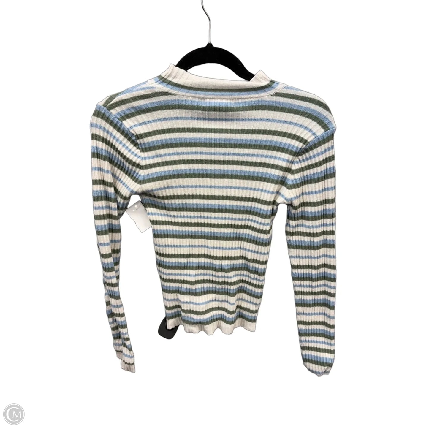 Top Long Sleeve By Clothes Mentor In Striped Pattern, Size: M