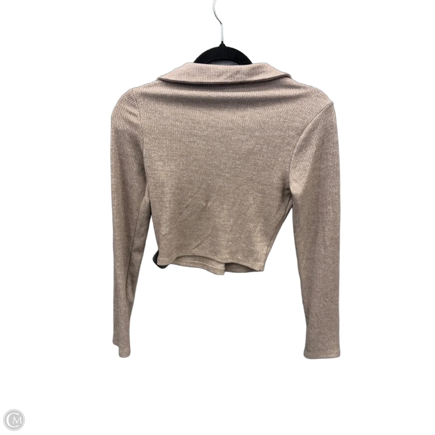 Top Long Sleeve By Bozzolo In Brown, Size: M