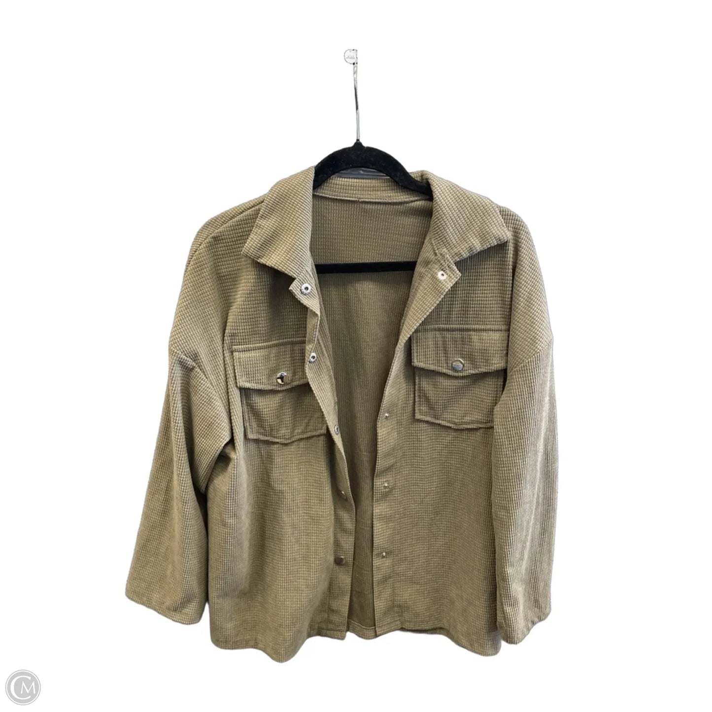 Jacket Shirt By Emery Rose In Green, Size: M