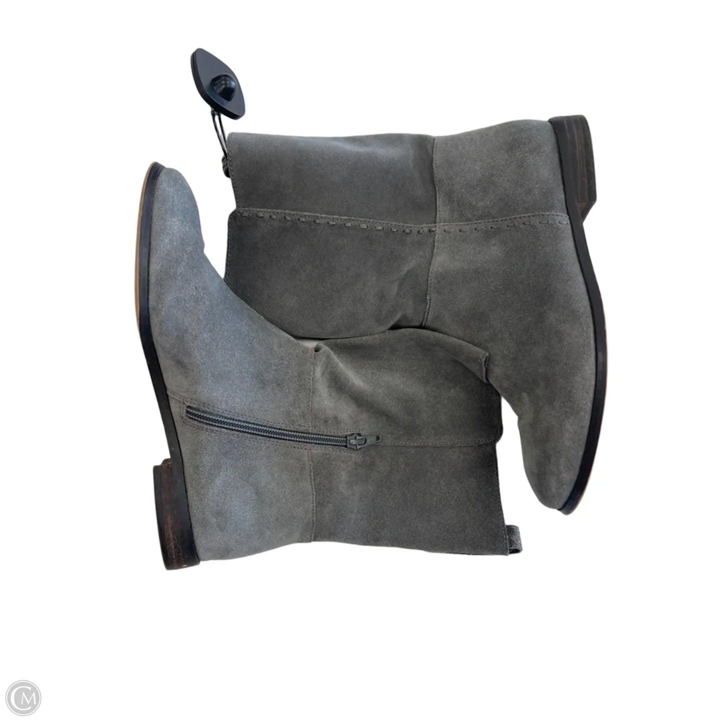Boots Ankle Flats By Lands End In Grey, Size: 7