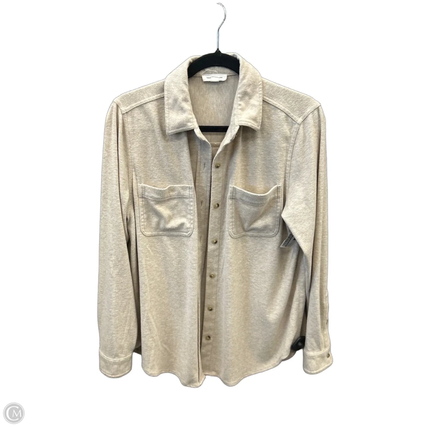Top Long Sleeve By Beachlunchlounge In Cream, Size: M