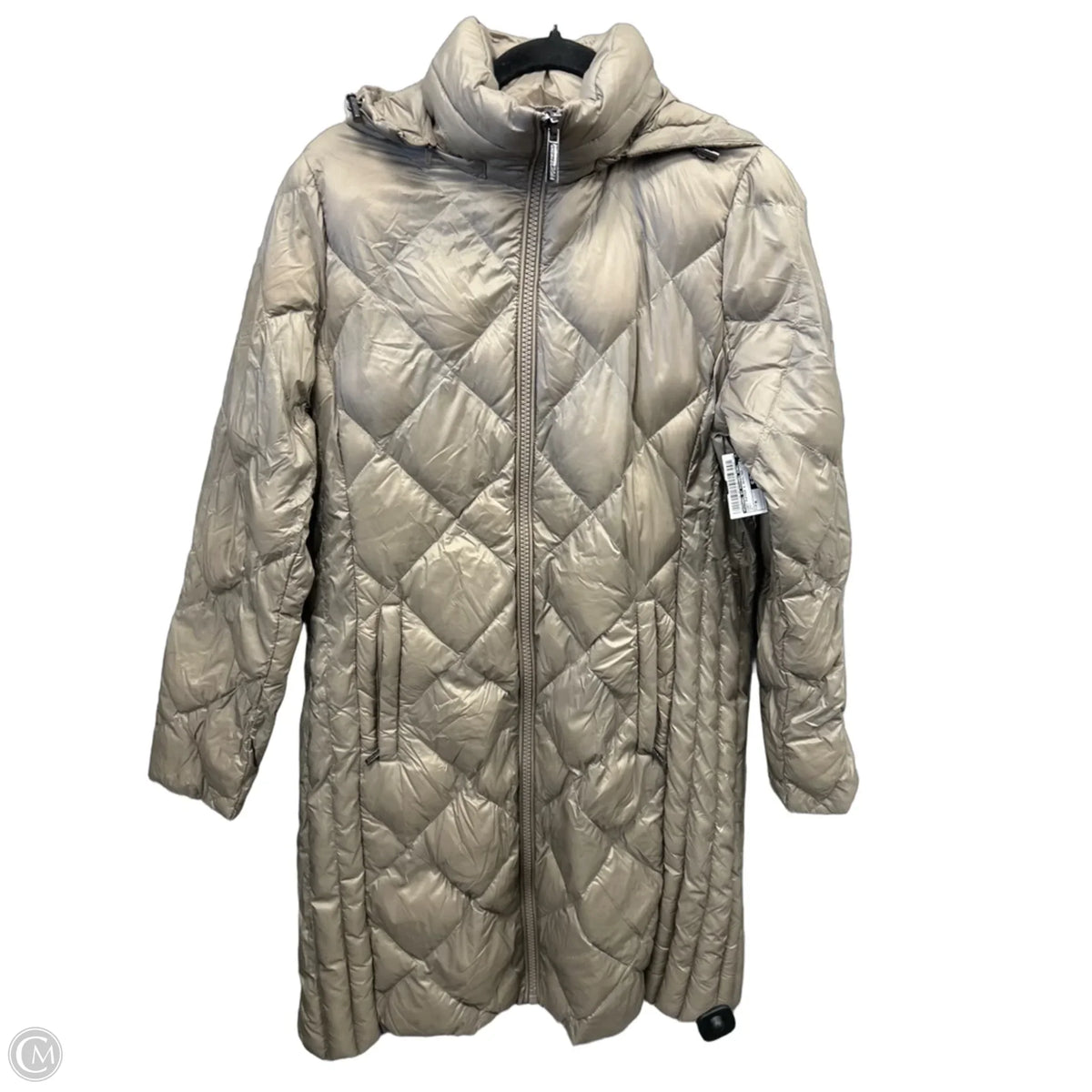 Coat Puffer & Quilted By Michael By Michael Kors In Grey, Size: M