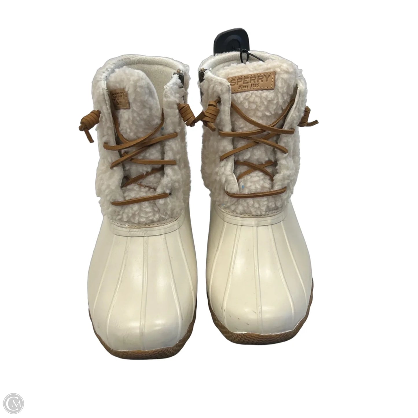 Boots Ankle Flats By Sperry In Cream, Size: 7.5