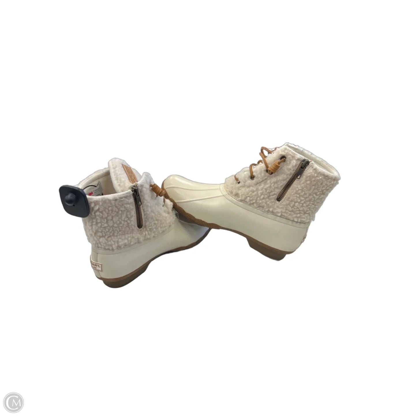 Boots Ankle Flats By Sperry In Cream, Size: 7.5