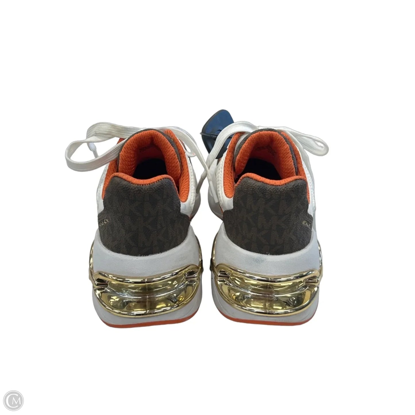 Shoes Sneakers By Michael By Michael Kors In Orange & White, Size: 8.5
