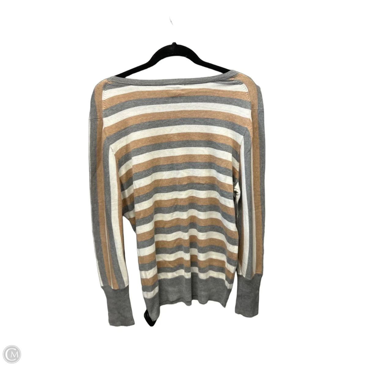Top Long Sleeve By Worthington In Striped Pattern, Size: Xlp