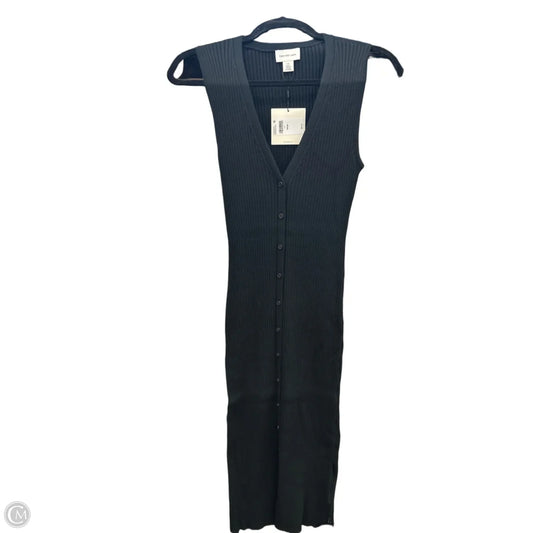 Dress Casual Midi By Calvin Klein In Black, Size: L