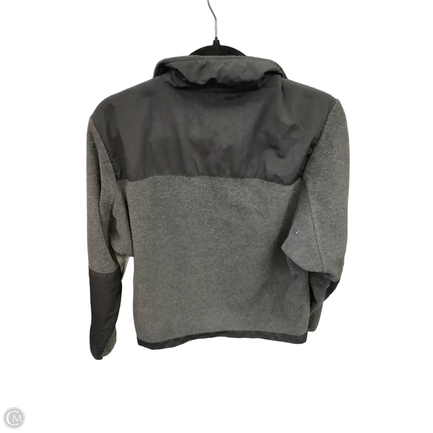 Jacket Fleece By Clothes Mentor In Black & Grey, Size: M