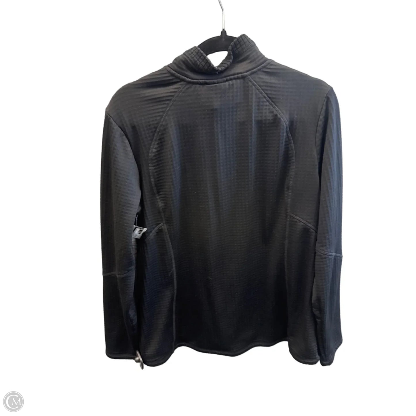 Athletic Top Long Sleeve Collar By Spyder In Black, Size: Xl