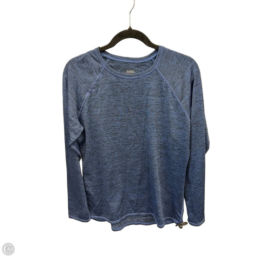 Athletic Top Long Sleeve Crewneck By Cuddl Duds In Blue, Size: L