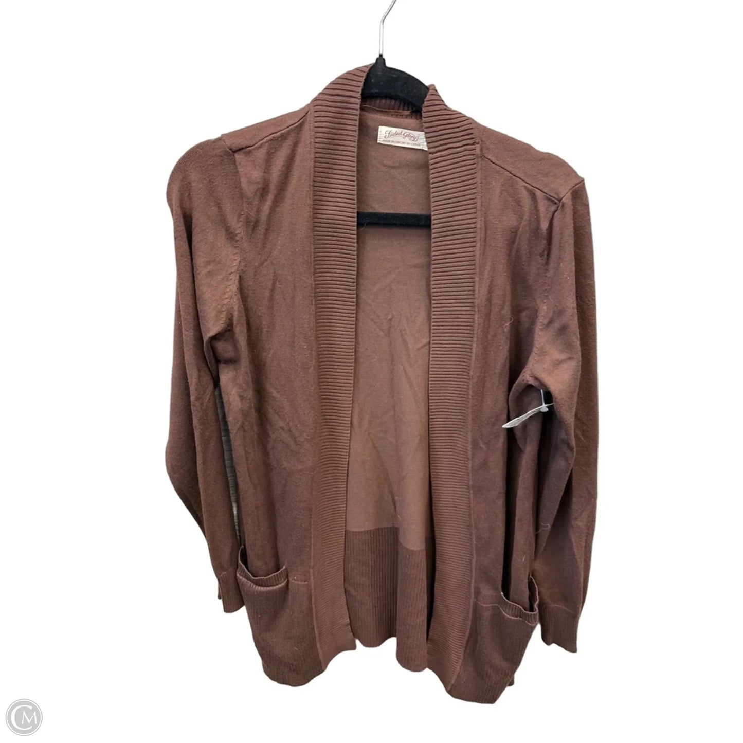 Cardigan By Faded Glory In Brown, Size: L