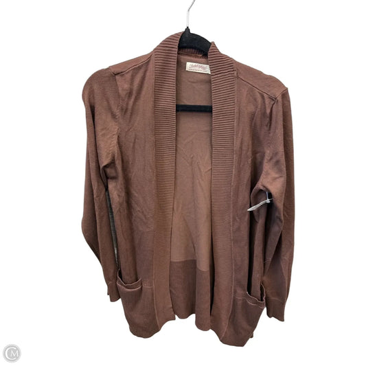 Cardigan By Faded Glory In Brown, Size: L