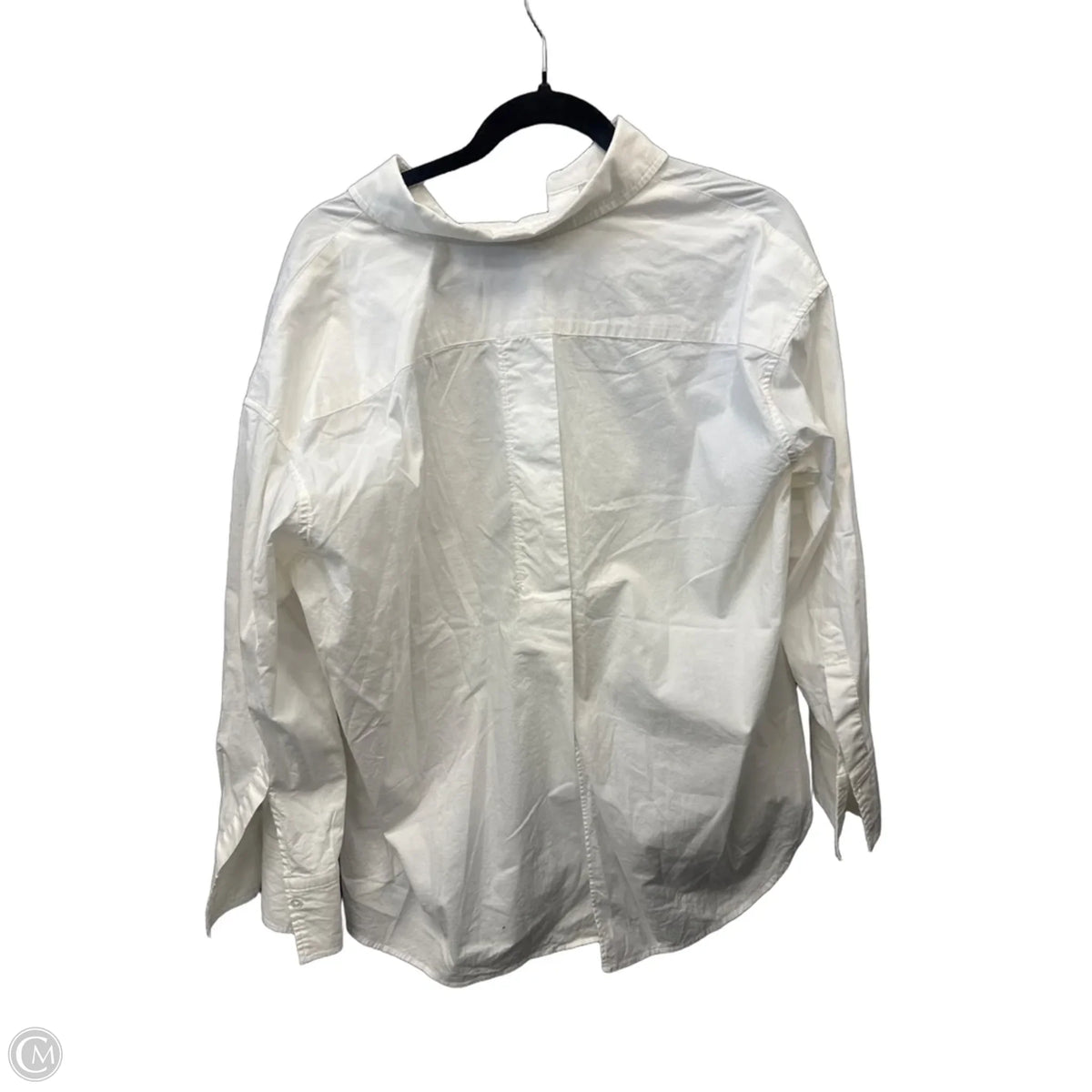 Top Long Sleeve By Clothes Mentor In White, Size: S