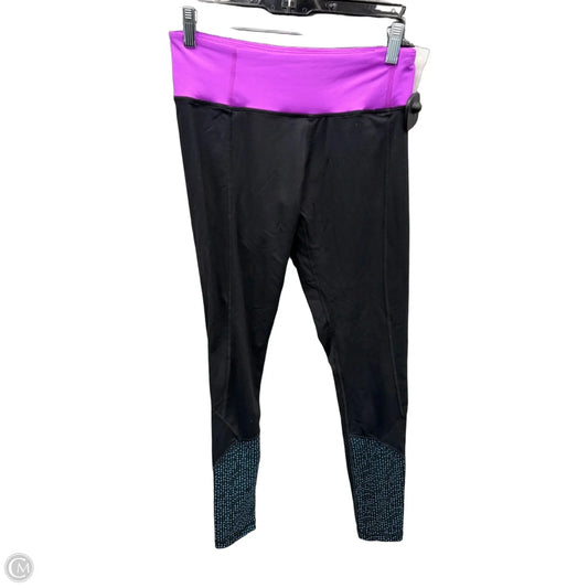 Athletic Leggings By Lululemon In Black & Purple, Size: 6