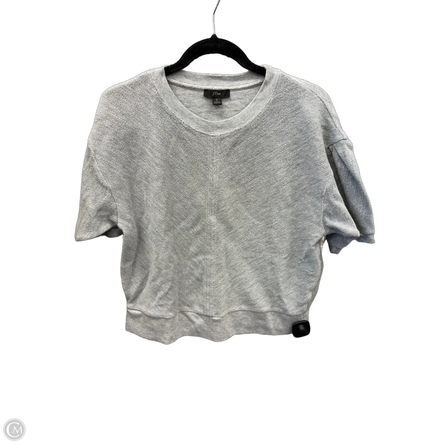 Sweater Short Sleeve By J. Crew In Grey, Size: S