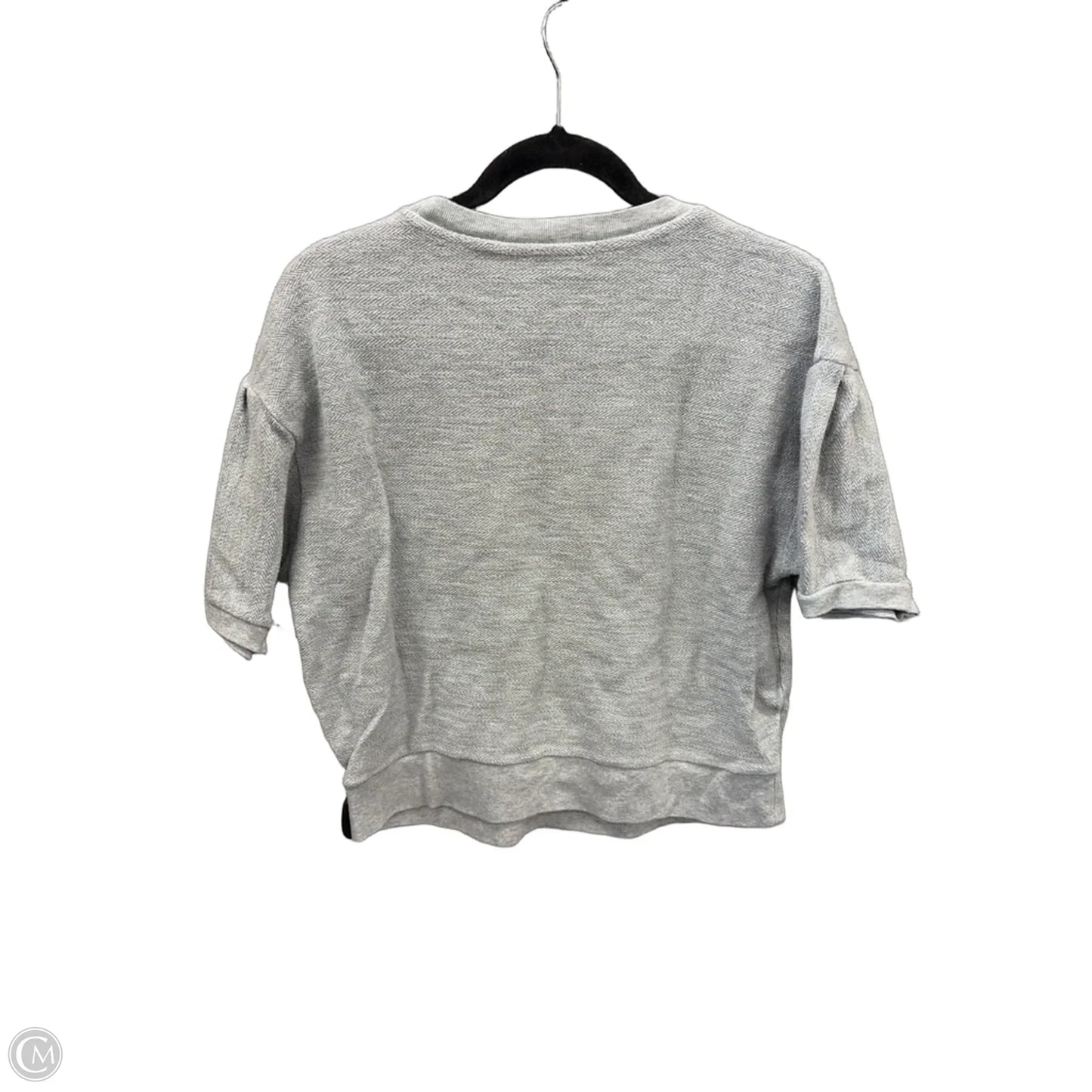 Sweater Short Sleeve By J. Crew In Grey, Size: S