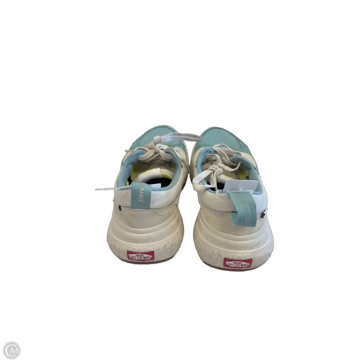 Shoes Athletic By Vans In Cream & Green, Size: 8