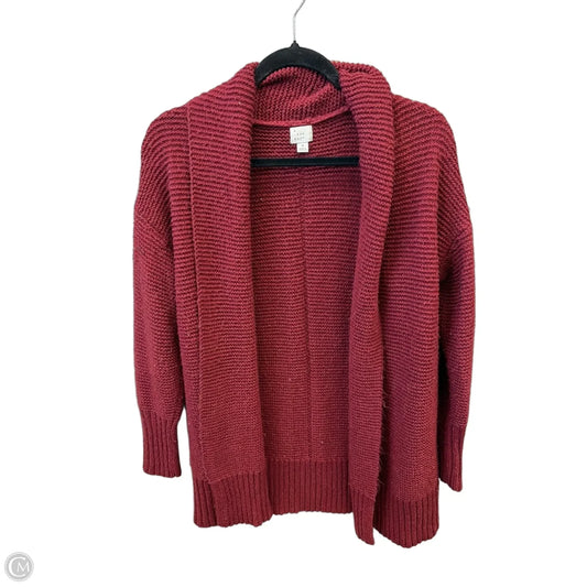 Sweater Cardigan By A New Day In Red, Size: S