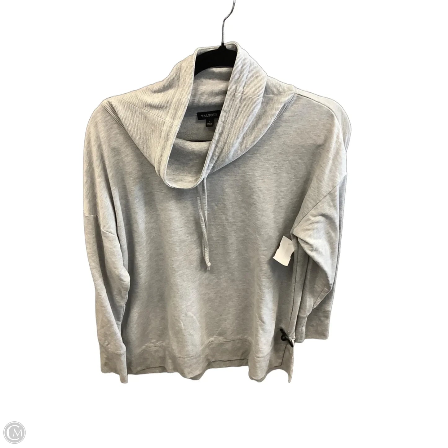 Top Long Sleeve By Talbots In Grey, Size: L