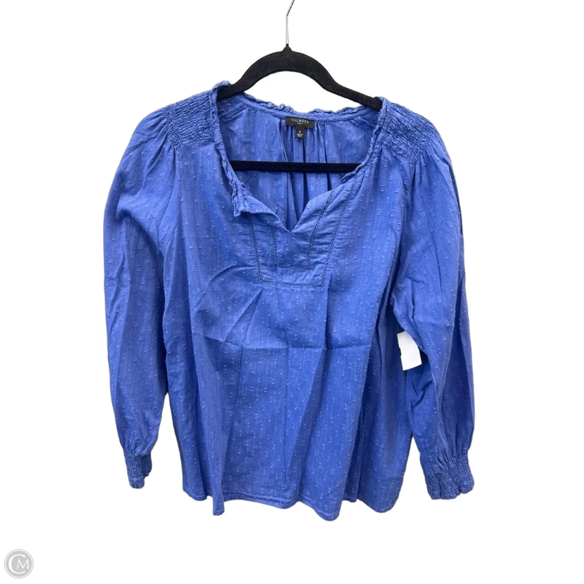 Top Long Sleeve By Talbots In Blue, Size: Xl
