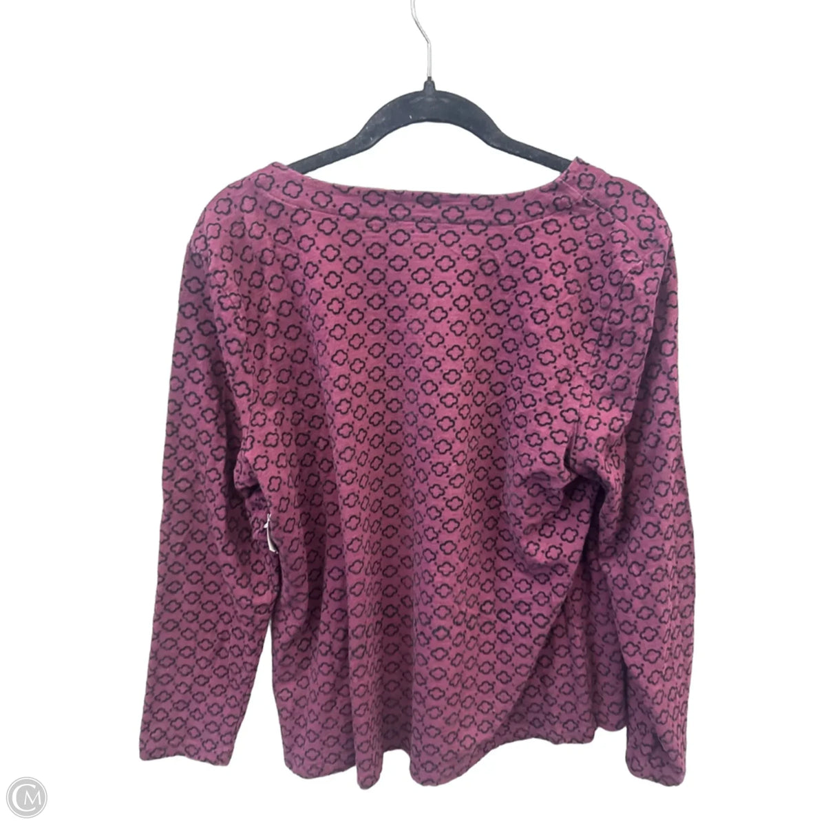 Top Long Sleeve By Talbots In Purple, Size: Xlp