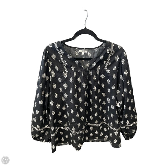Top Long Sleeve By Maurices In Black, Size: Xxl