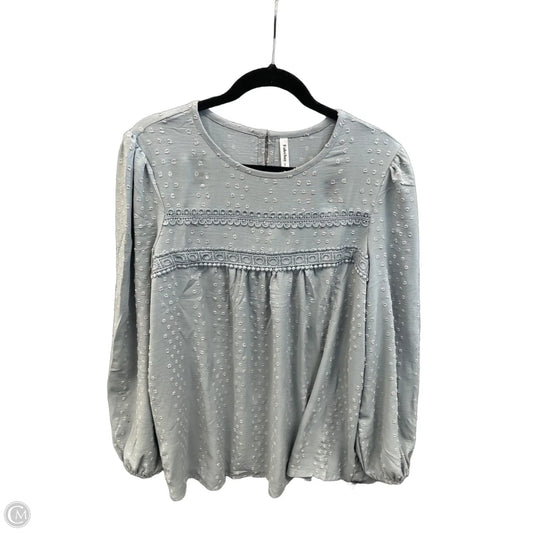 Top Long Sleeve By Clothes Mentor In Blue, Size: 2x