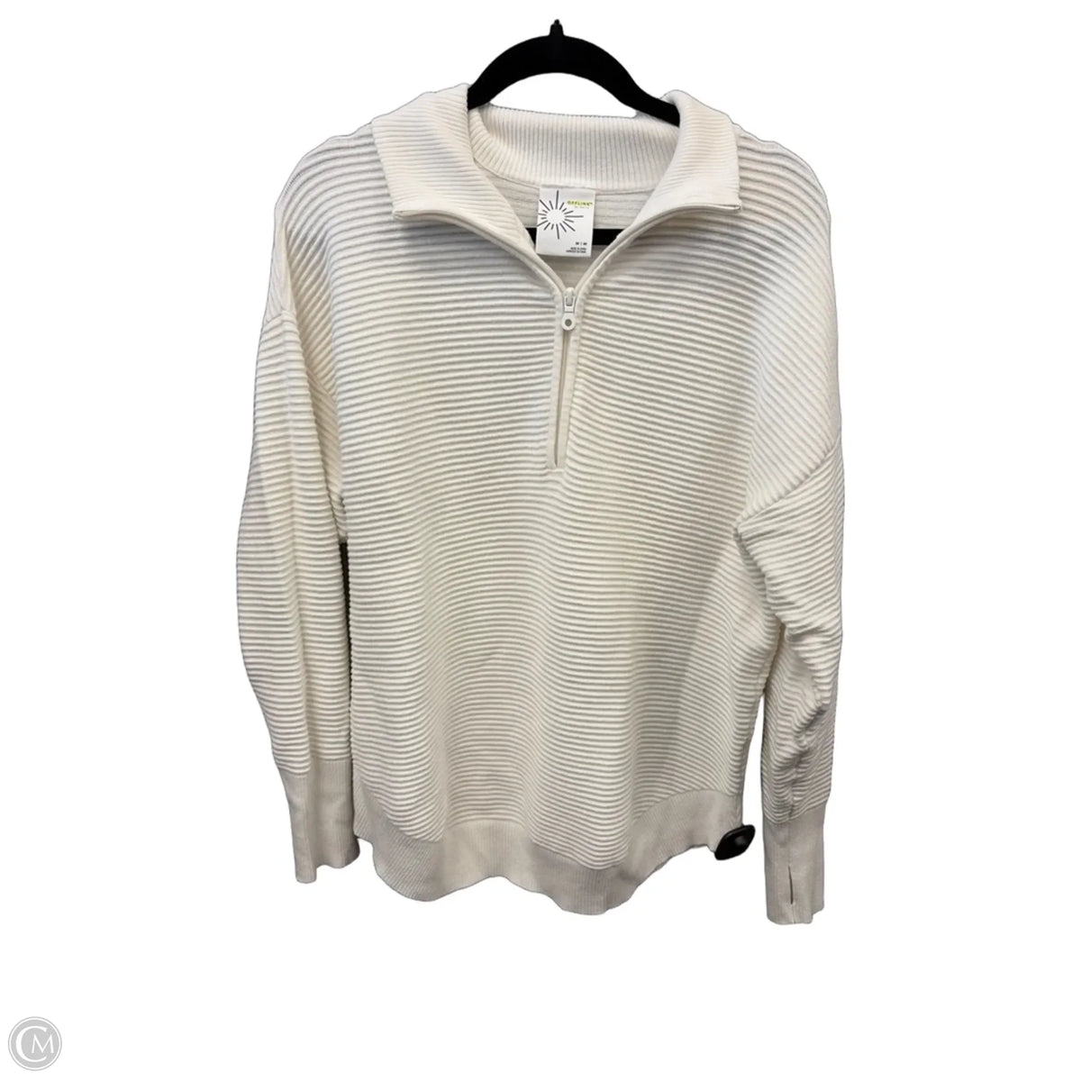 Athletic Sweatshirt Collar By Offline In White, Size: M