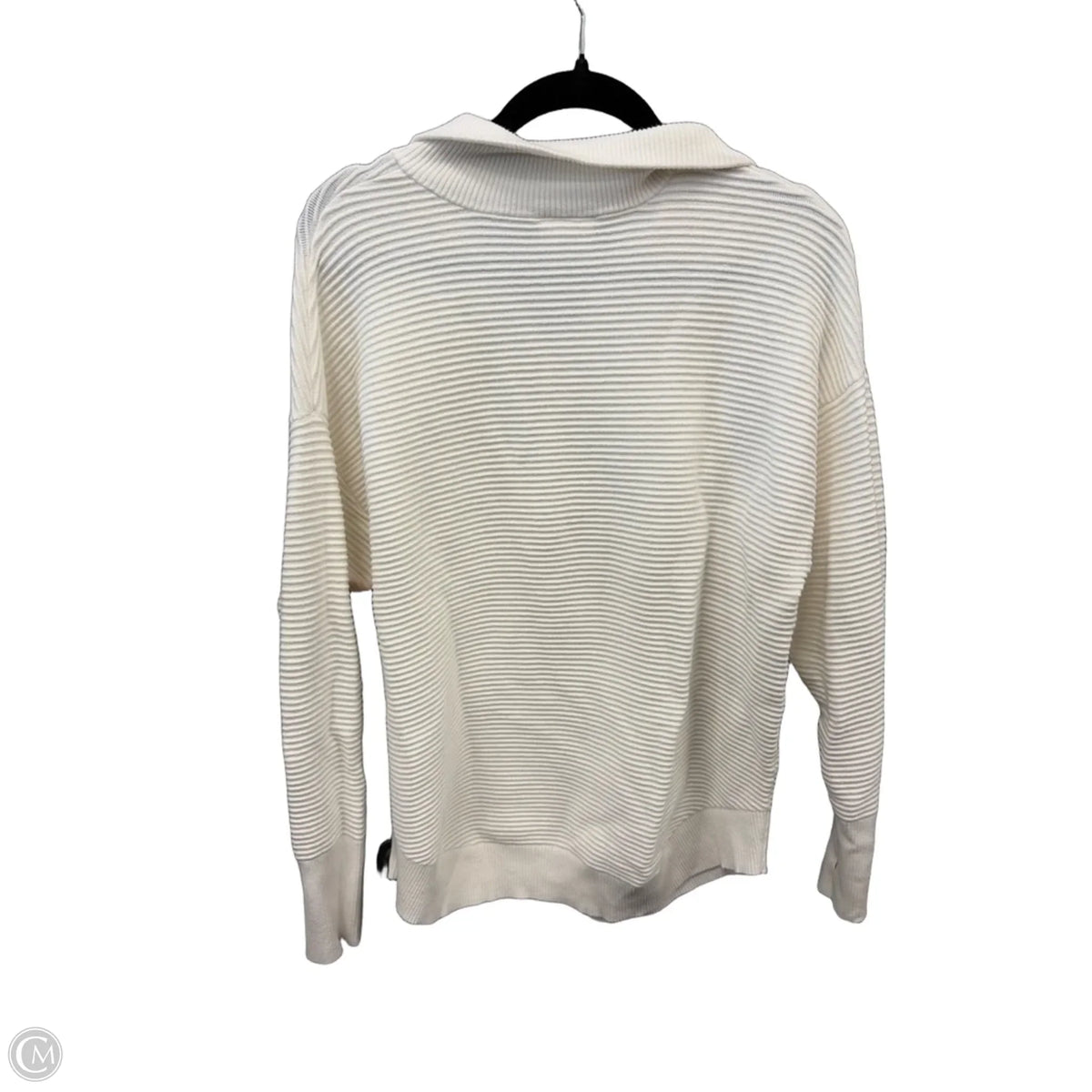 Athletic Sweatshirt Collar By Offline In White, Size: M
