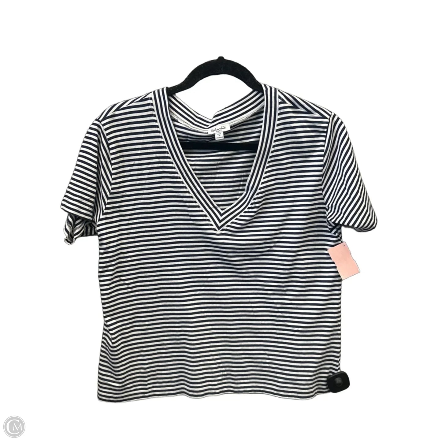 Top Short Sleeve By Splendid In Striped Pattern, Size: S