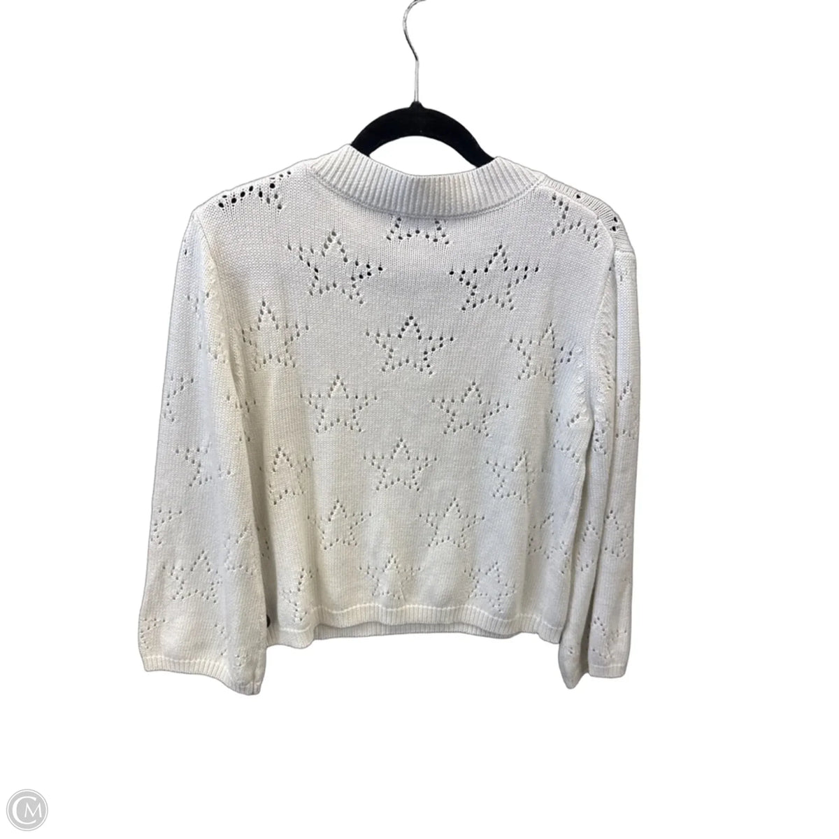 Sweater By Hem & Thread In White, Size: M