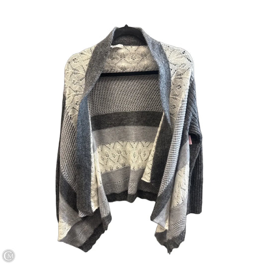Sweater Cardigan By Mystree In Cream & Grey, Size: M