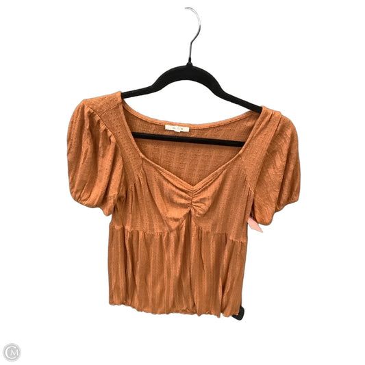 Blouse Short Sleeve By Maurices In Orange, Size: Xs