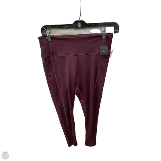 Athletic Leggings By Victorias Secret In Purple, Size: M